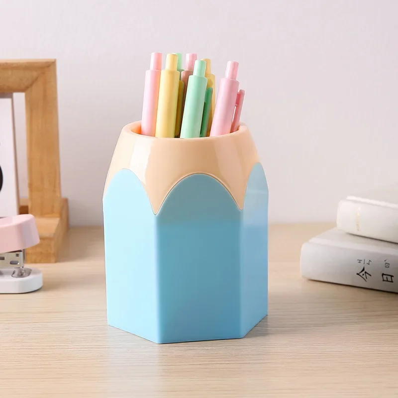 pot à crayon en bois