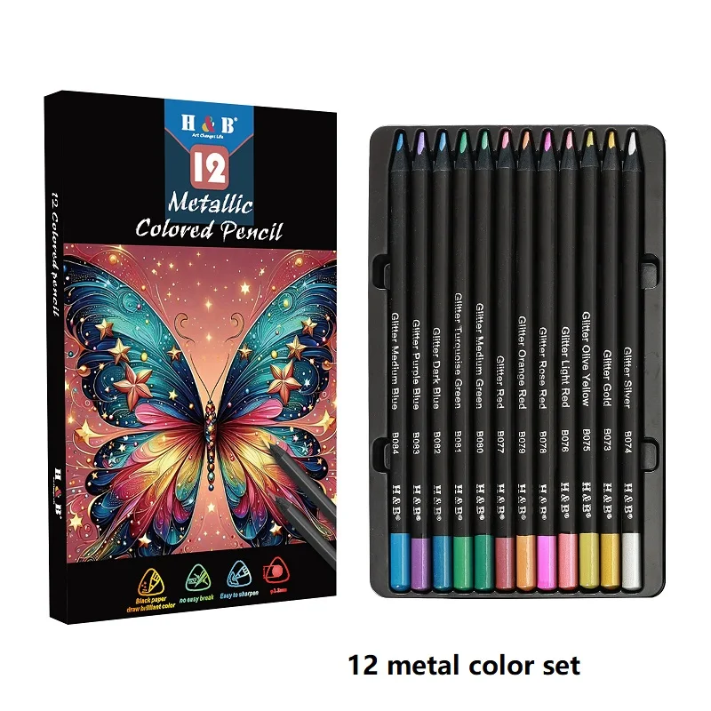 metallic colored pencils
